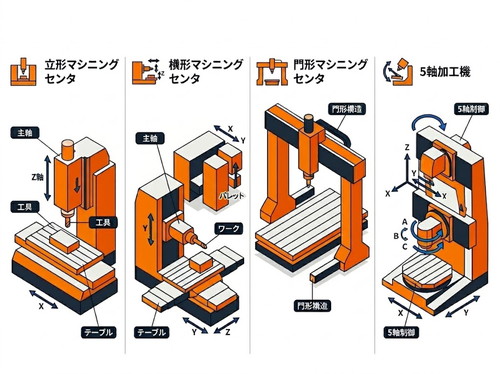 マシニングセンタの種類