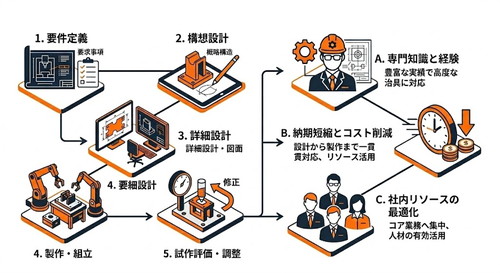 治具設計の流れと外部委託のメリット